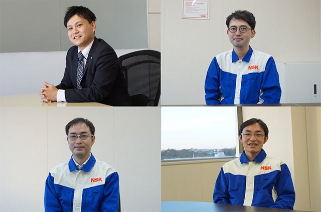 山本 力（写真上段左）、中村 圭佑（写真上段右）、矢野 吉章（写真下段左）、松村 恵介（写真下段右）
