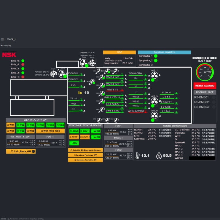 Building Management System NSK Walbrzych Building Management System NSK Walbrzych