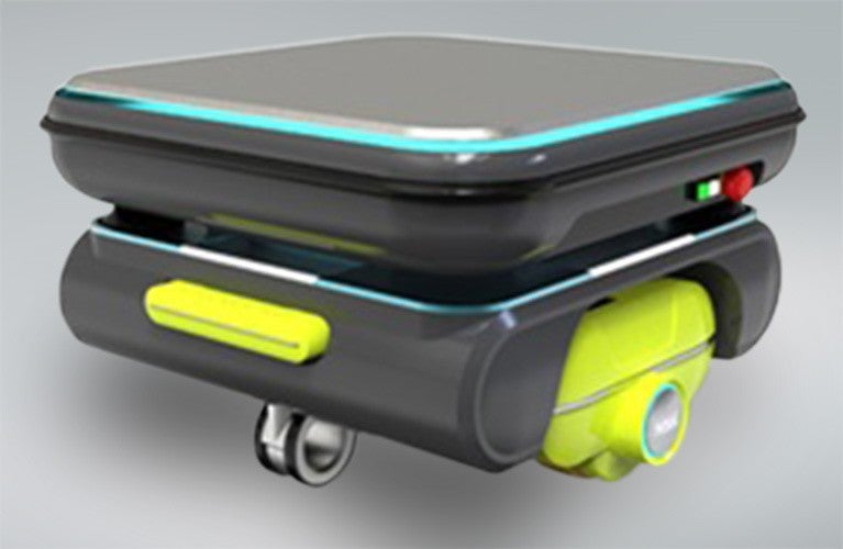 Robot, Direct Drive wheel Unit The NSK direct-drive wheel unit fitted to an autonomous service robot